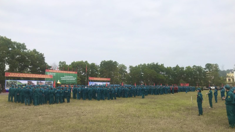 Ban CHQS phường Trần Hưng Đạo ra quân huấn luyện năm 2023
