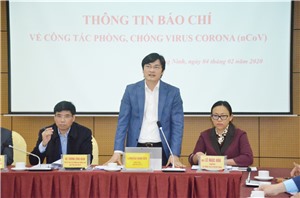 Hội nghị thông tin báo chí về công tác phòng chống virus corona