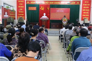 Chi bộ khu phố 4 phường Trần Hưng Đạo tổ chức hội nghị sinh hoạt chuyên đề