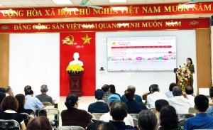 CÔNG AN PHƯỜNG TRẦN HƯNG ĐẠO TỔ CHỨC TUYÊN TRUYỀN HƯỚNG DẪN SỬ DỤNG DỊCH VỤ CÔNG TRỰC TUYẾN
