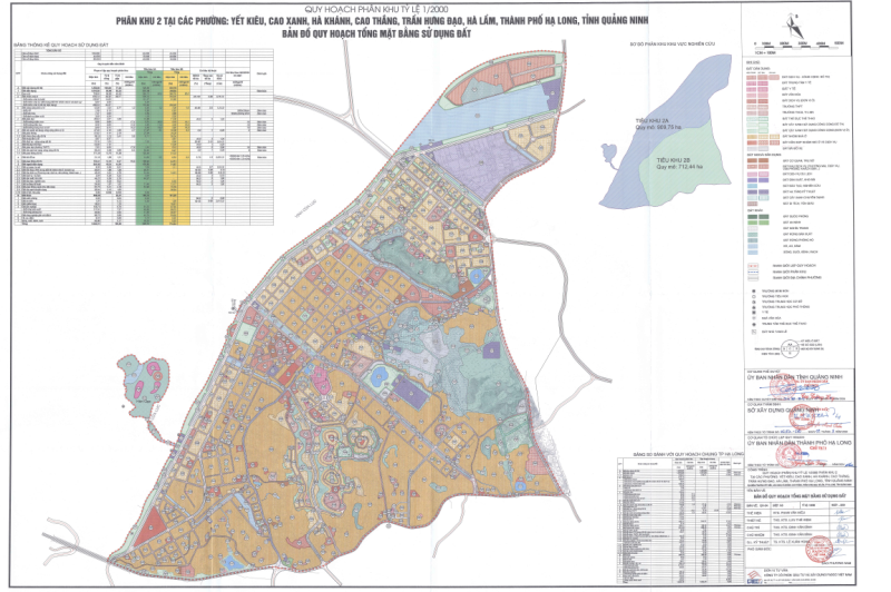 Quy hoạch phân khu tỷ lệ 1/2000 Phân khu 2 tại các phường Yết Kiêu, Cao Xanh, Hà Khánh, Cao Thắng, Trần Hưng Đạo, Hà Lầm Thành phố Hạ Long