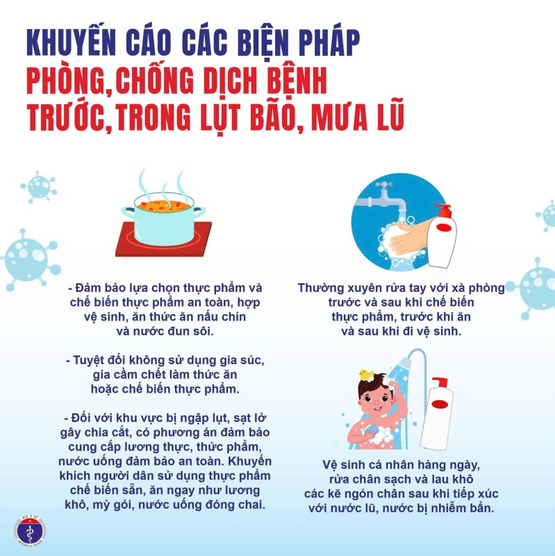 Tăng cường truyền thông phòng, chống dịch bệnh trong mùa mưa lũ và áp thấp nhiệt đới