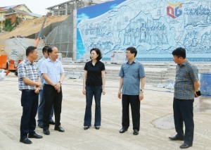 Đồng chí Vũ Quyết Tiến, Phó Bí thư Tỉnh ủy kiểm tra các dự án trọng điểm trên địa bàn TP Hạ Long